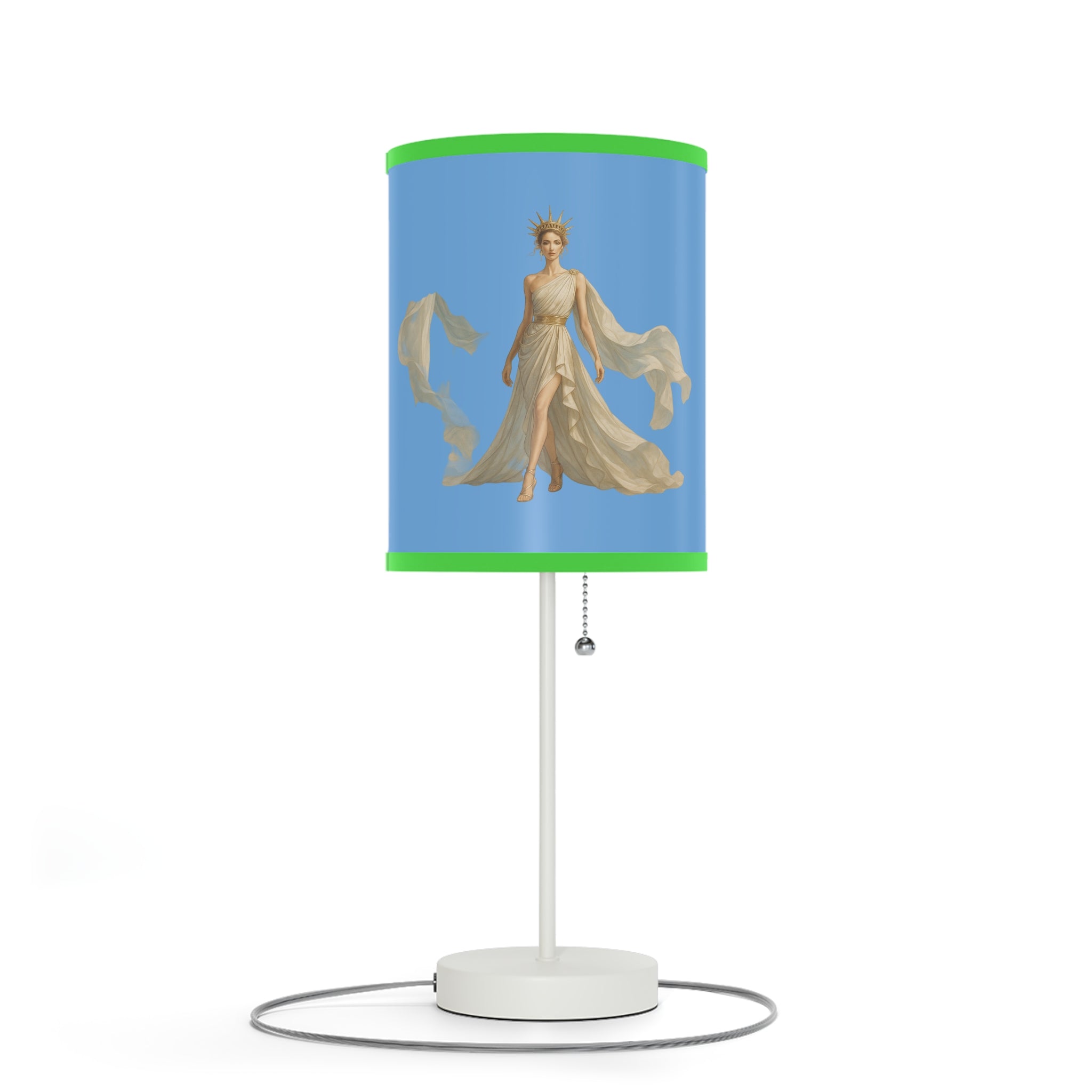 Venus Liberty Hand-Painted Decorative Lamp – Unique Boho Nightstand & Home Accent Lighting