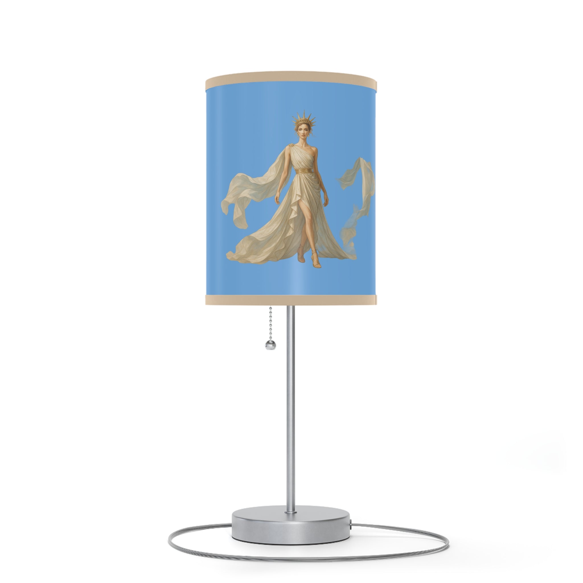 Venus Liberty Hand-Painted Decorative Lamp – Unique Boho Nightstand & Home Accent Lighting