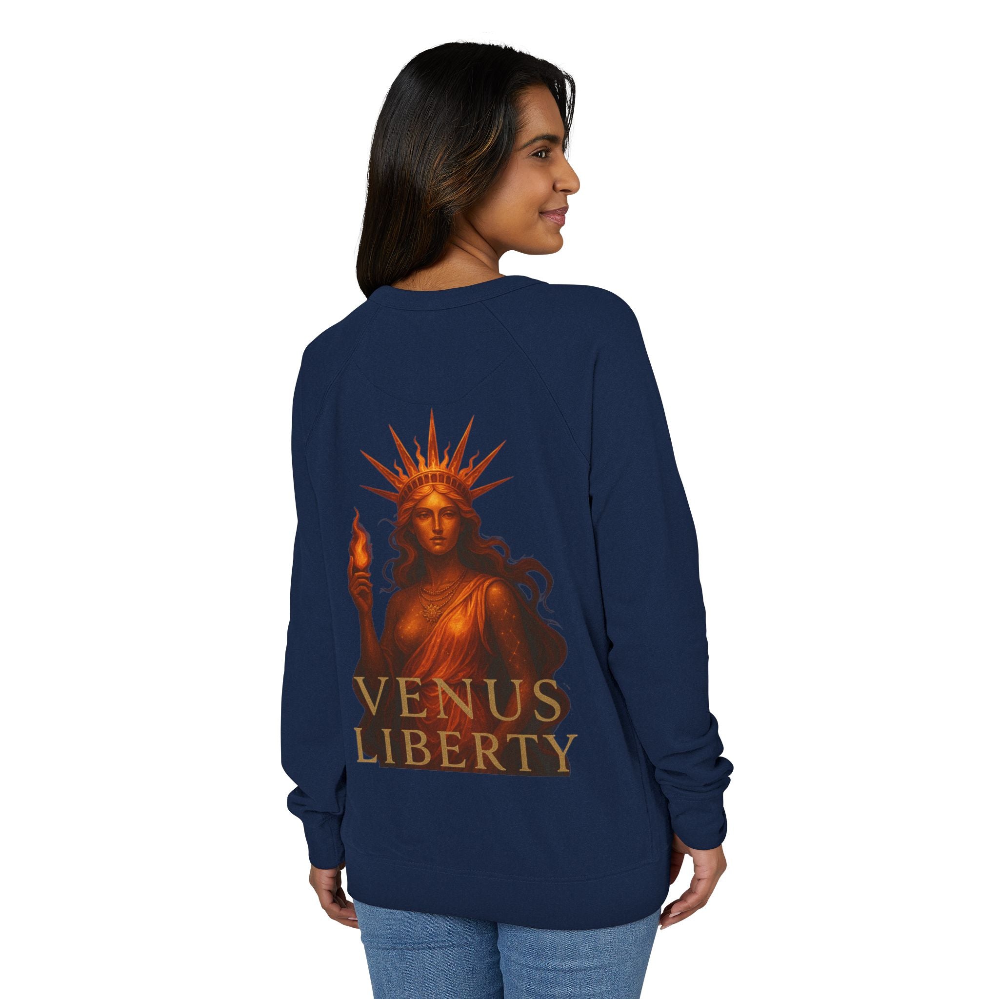 Statue of  Venus Liberty Crewneck Sweatshirt, Cozy Sweatshirt