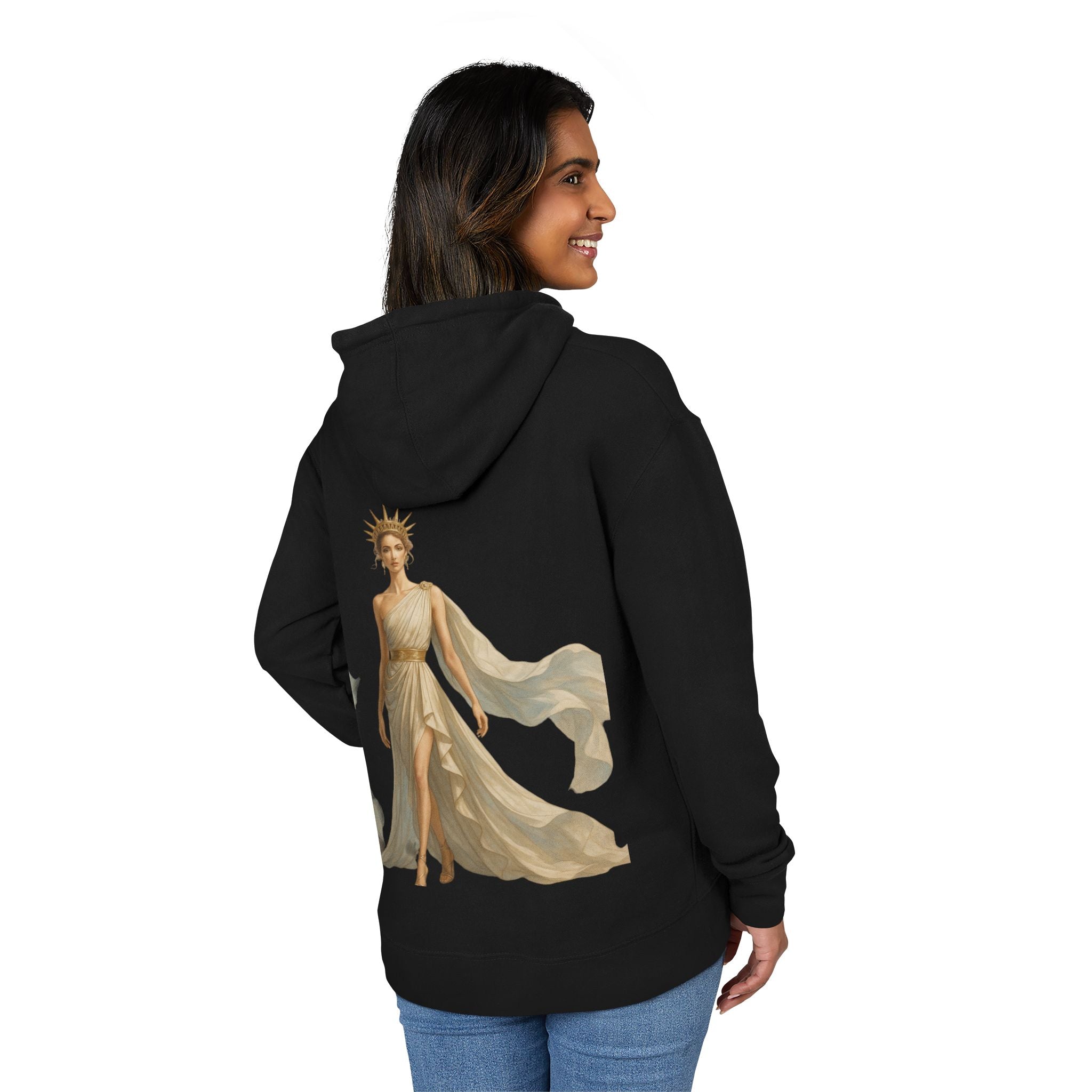 Elegant Women's Hoodie with Venus Liberty Design