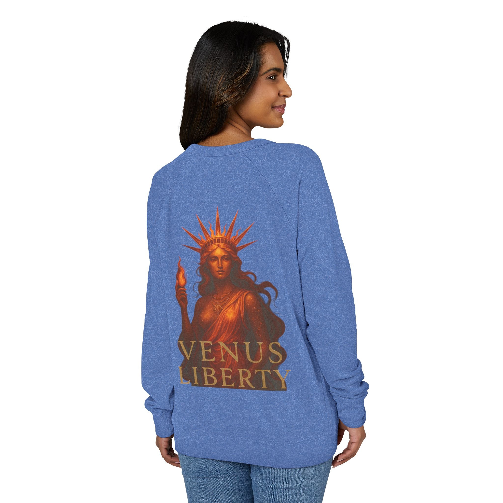 Statue of  Venus Liberty Crewneck Sweatshirt, Cozy Sweatshirt