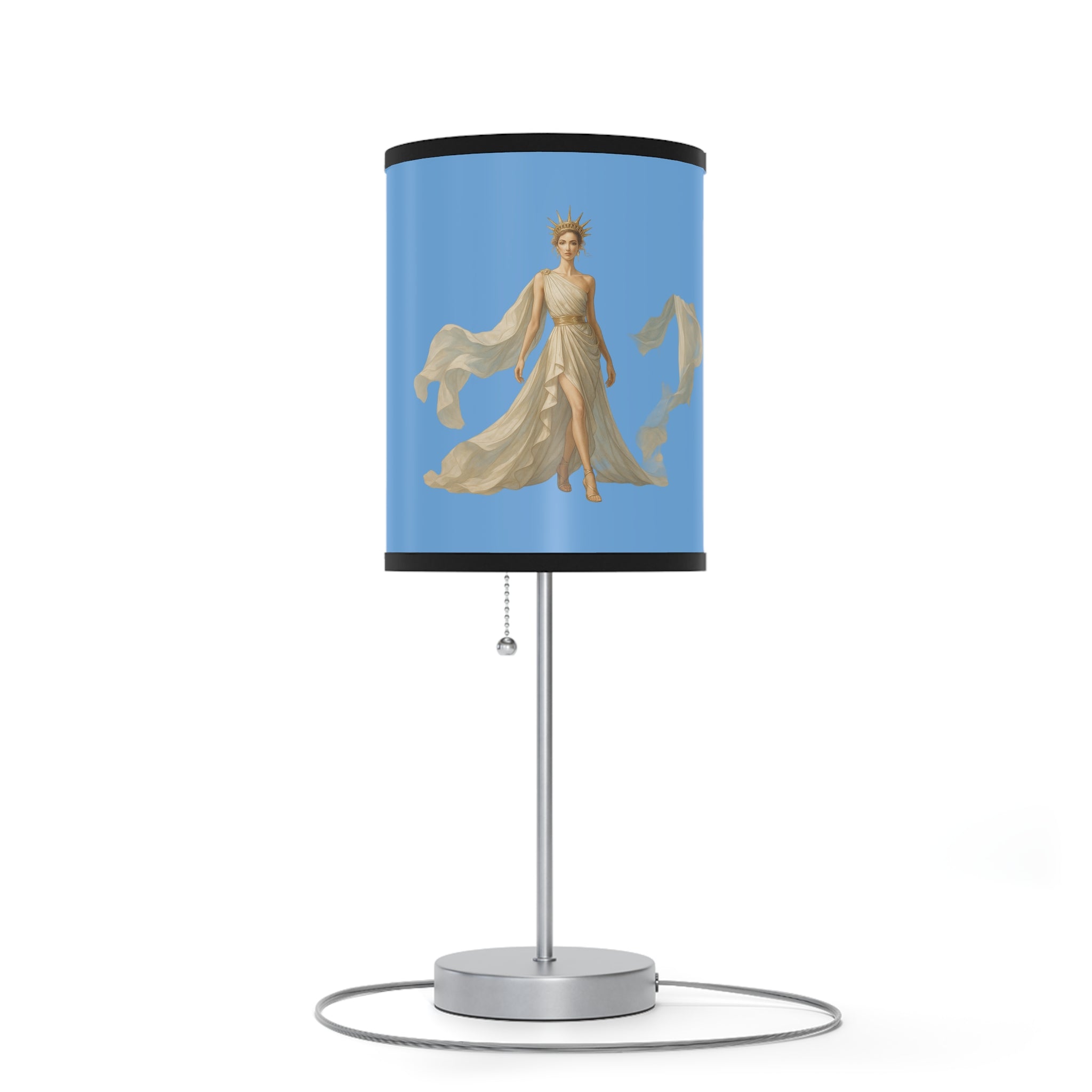 Venus Liberty Hand-Painted Decorative Lamp – Unique Boho Nightstand & Home Accent Lighting