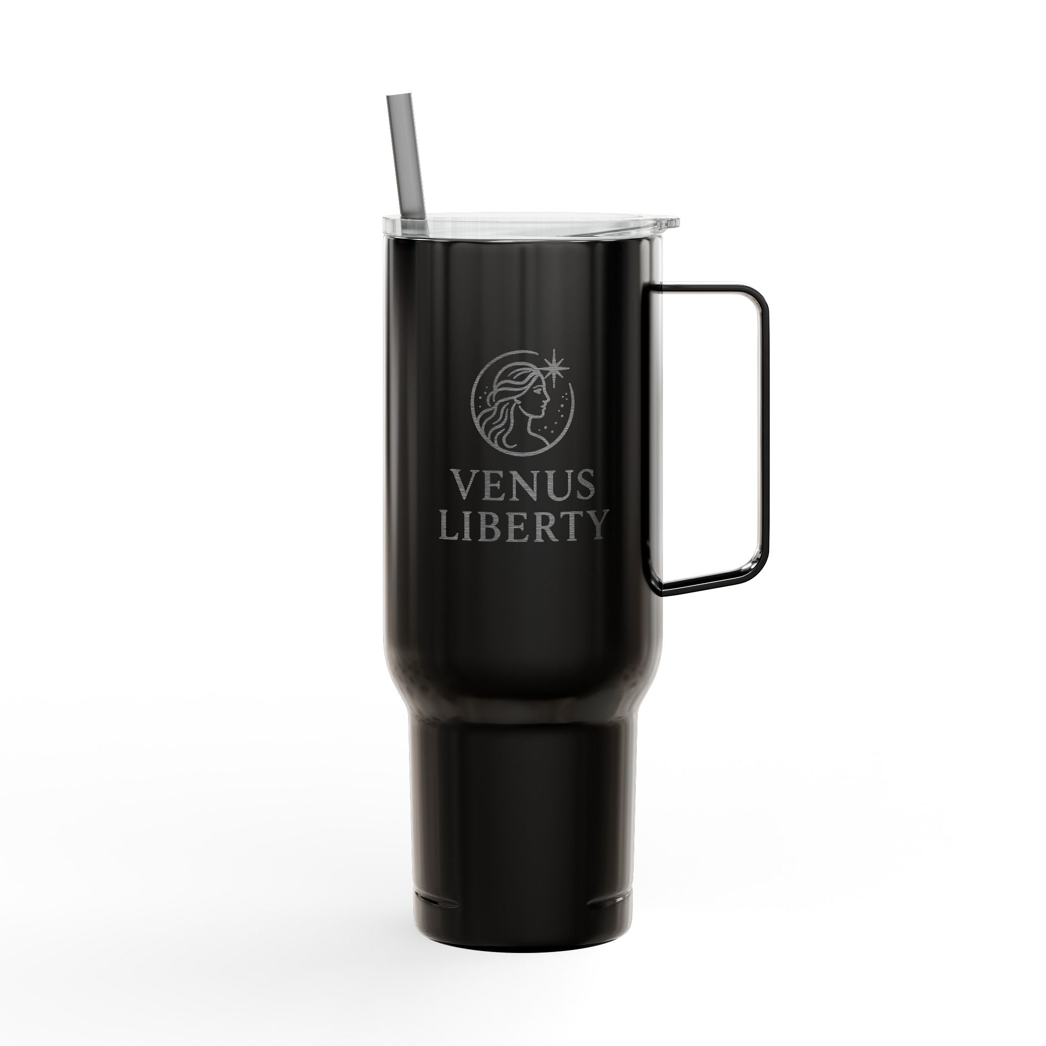 Venus Liberty Insulated Tumbler, 40oz Travel Mug, Personalized Drinkware, Gifts for Her, Outdoor Adventure Cups
