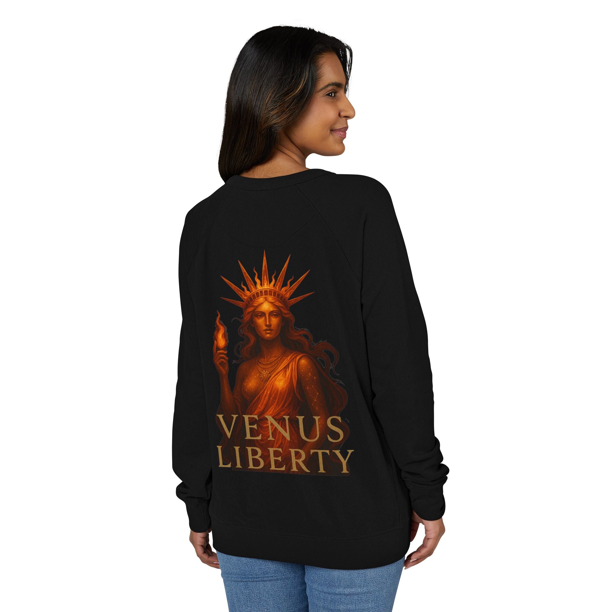 Statue of  Venus Liberty Crewneck Sweatshirt, Cozy Sweatshirt