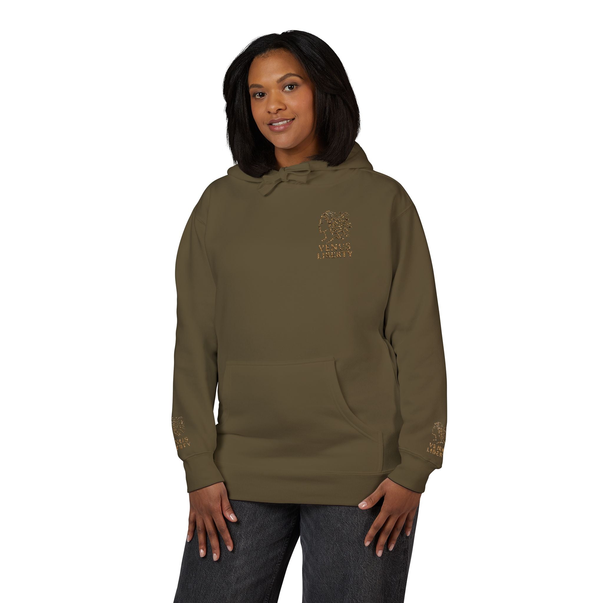 Venus Liberty Cozy Nature-Inspired Winter Fleece Hoodie