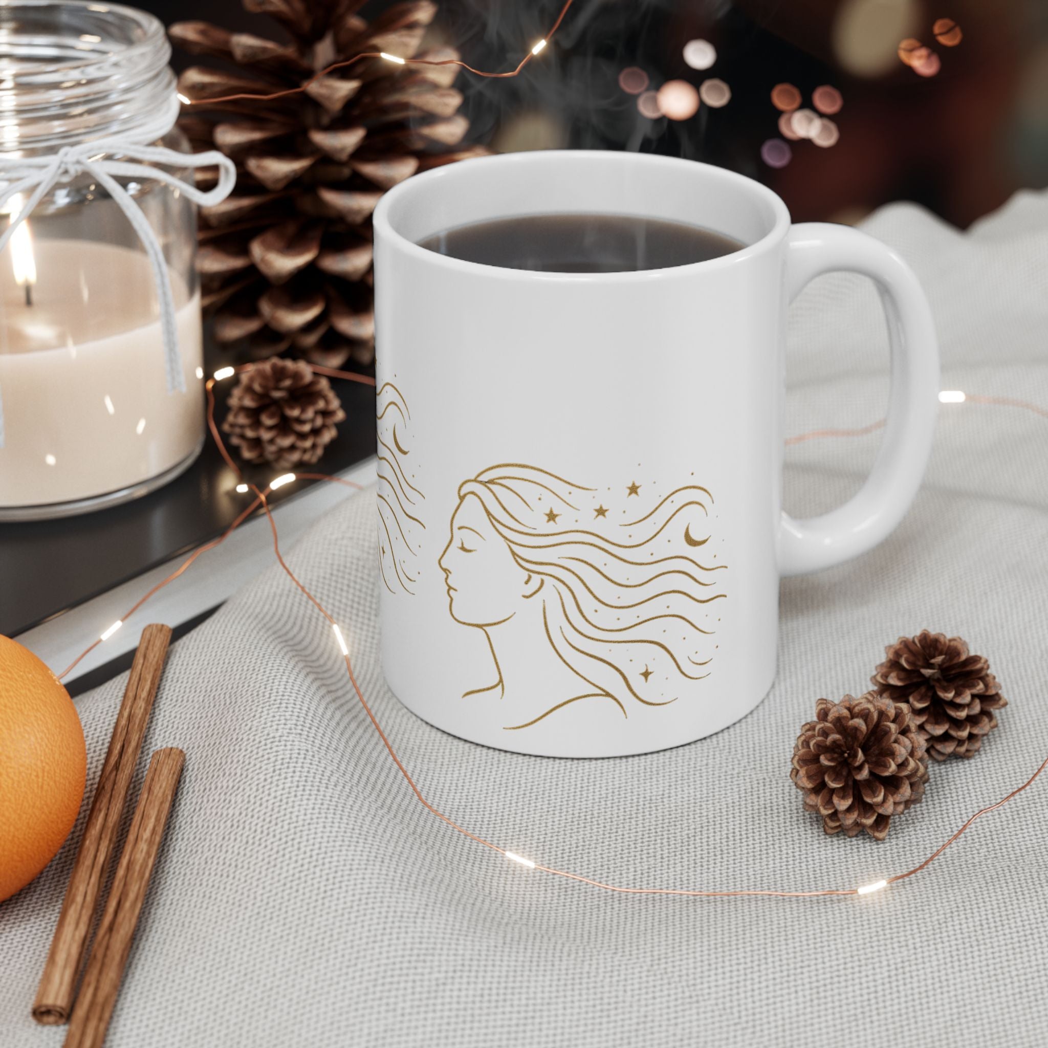 Venus Liberty Celestial Goddess Ceramic Mug
