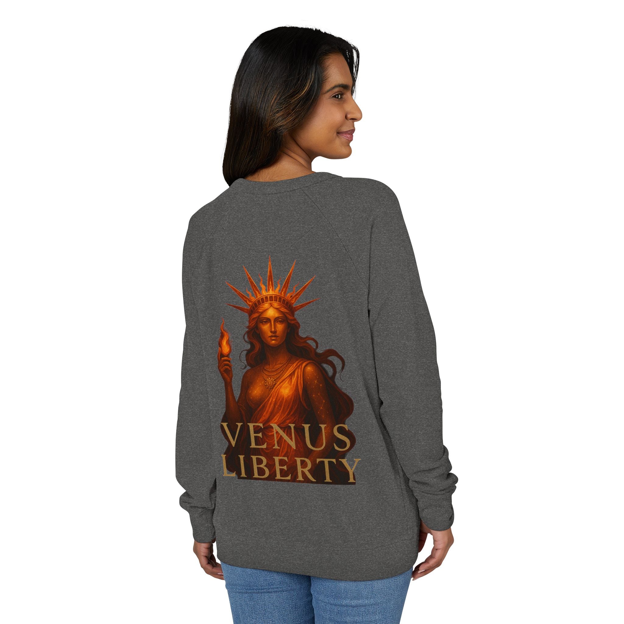 Statue of  Venus Liberty Crewneck Sweatshirt, Cozy Sweatshirt