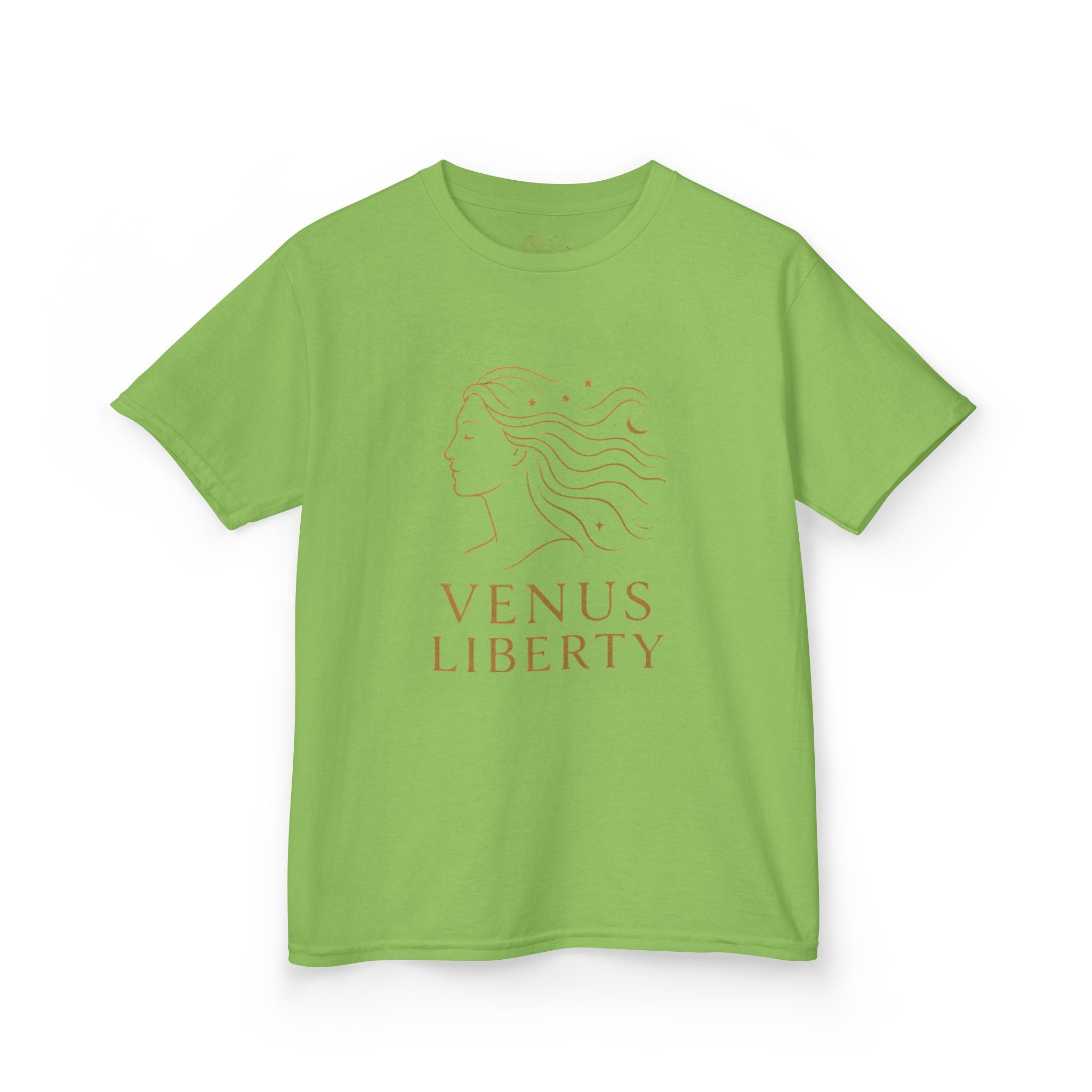 Venus Liberty Kids Tee | Cool Graphic Cotton Shirt for Kids | Great for Birthdays, Celebrations, Gifts, Casual Outfits, Summer Wear