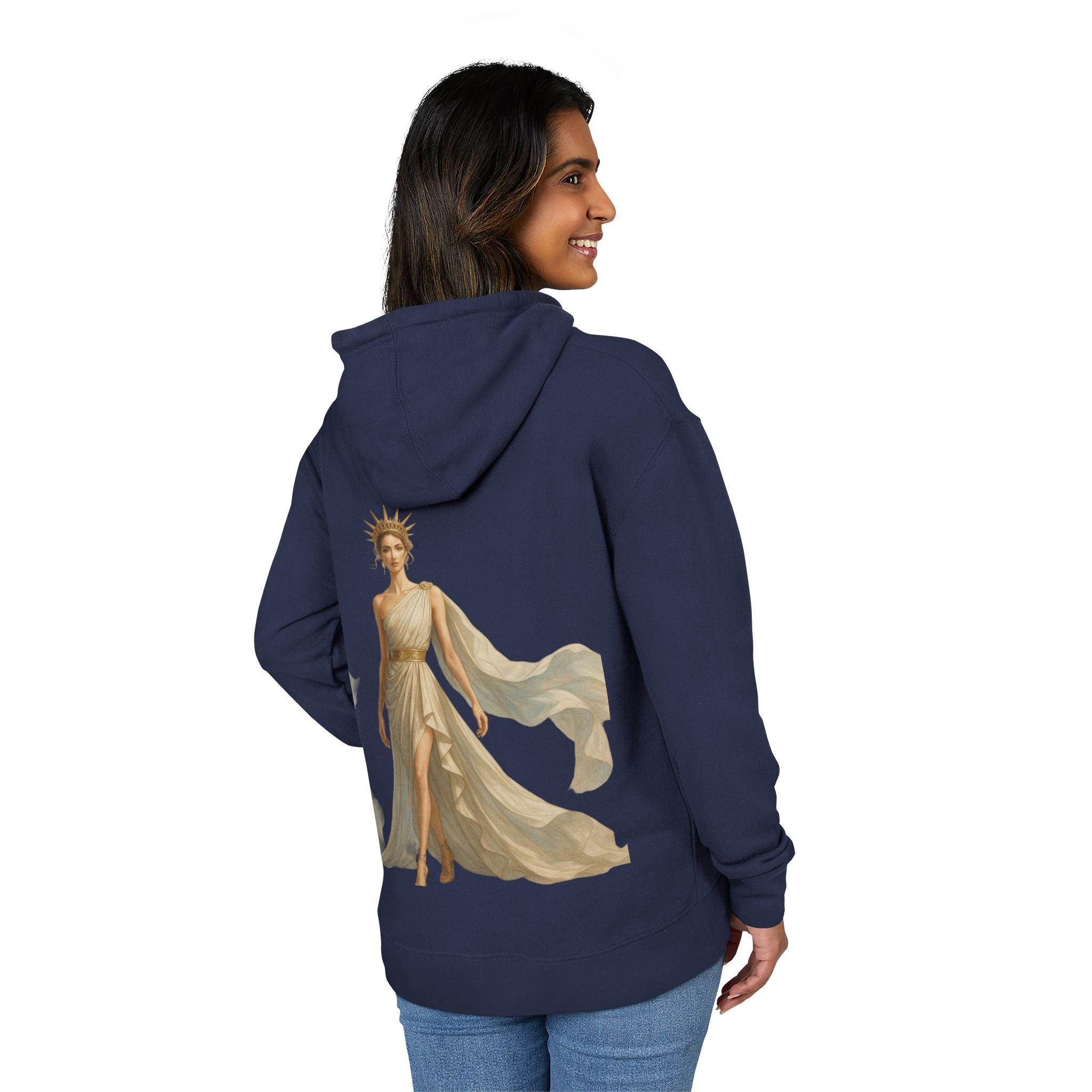 Elegant Women's Hoodie with Venus Liberty Design