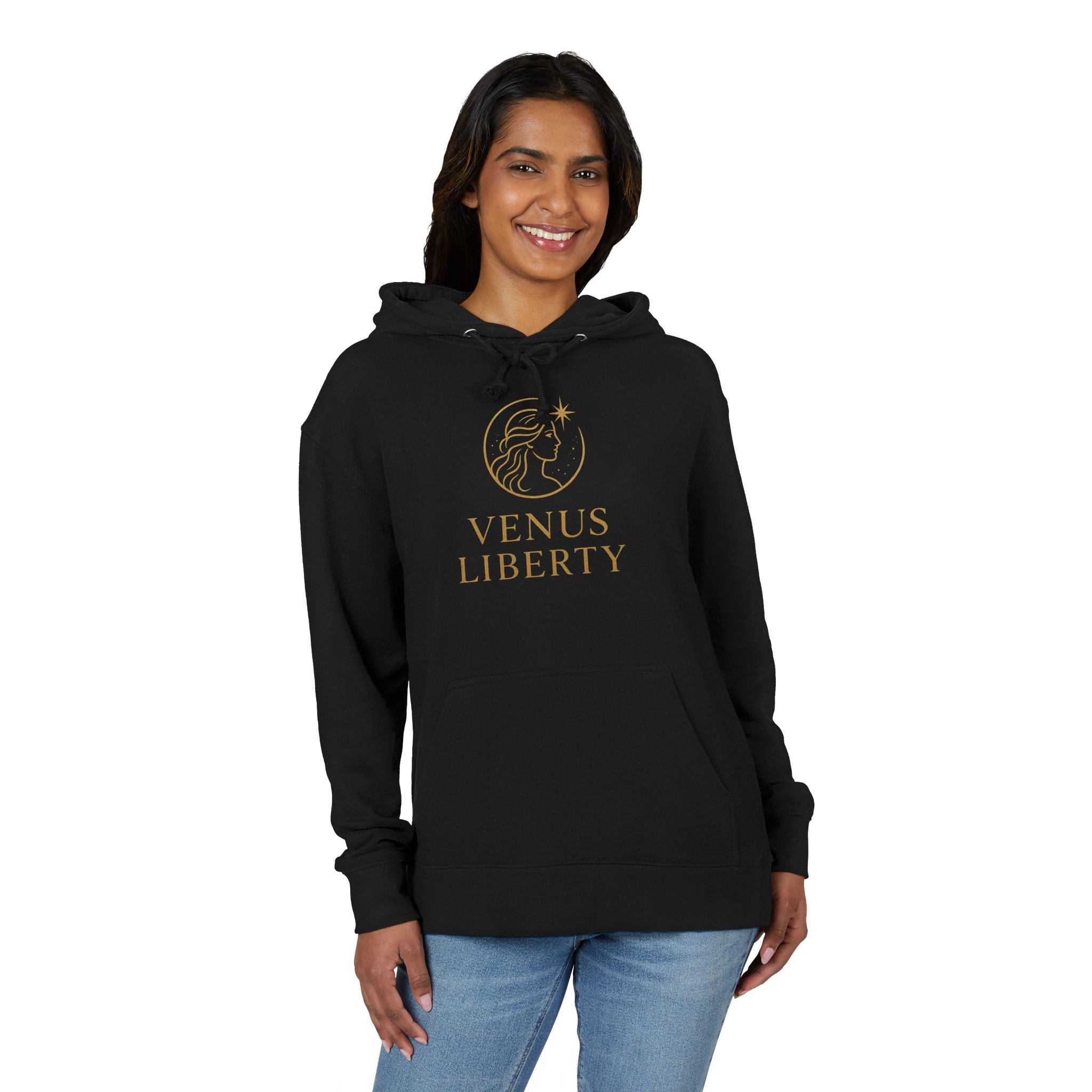 Elegant Women's Hoodie with Venus Liberty Design