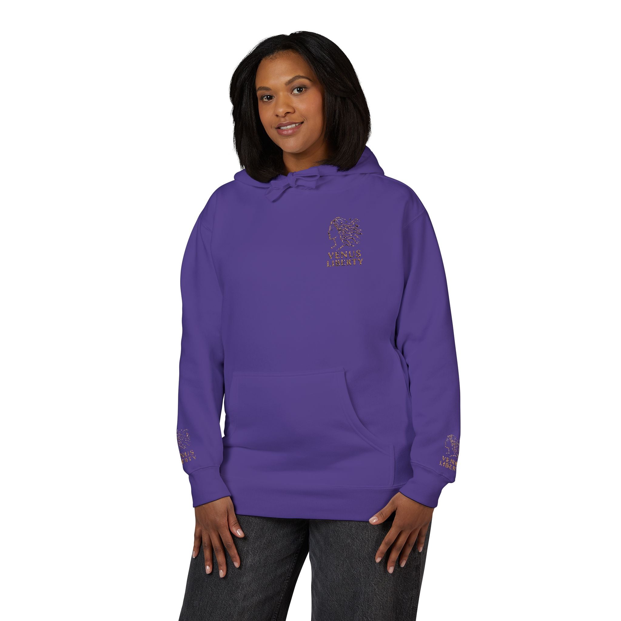 Venus Liberty Cozy Nature-Inspired Winter Fleece Hoodie