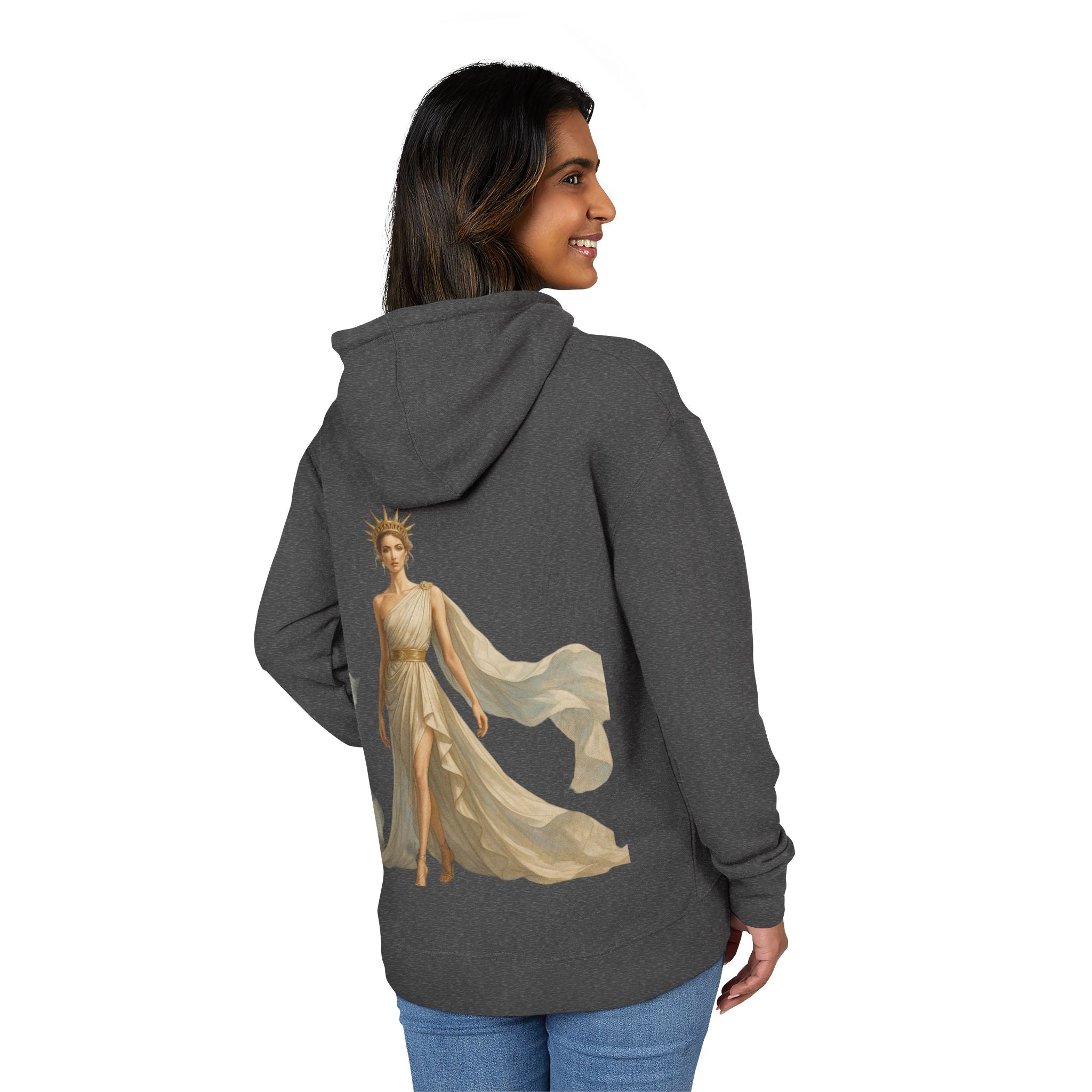 Elegant Women's Hoodie with Venus Liberty Design