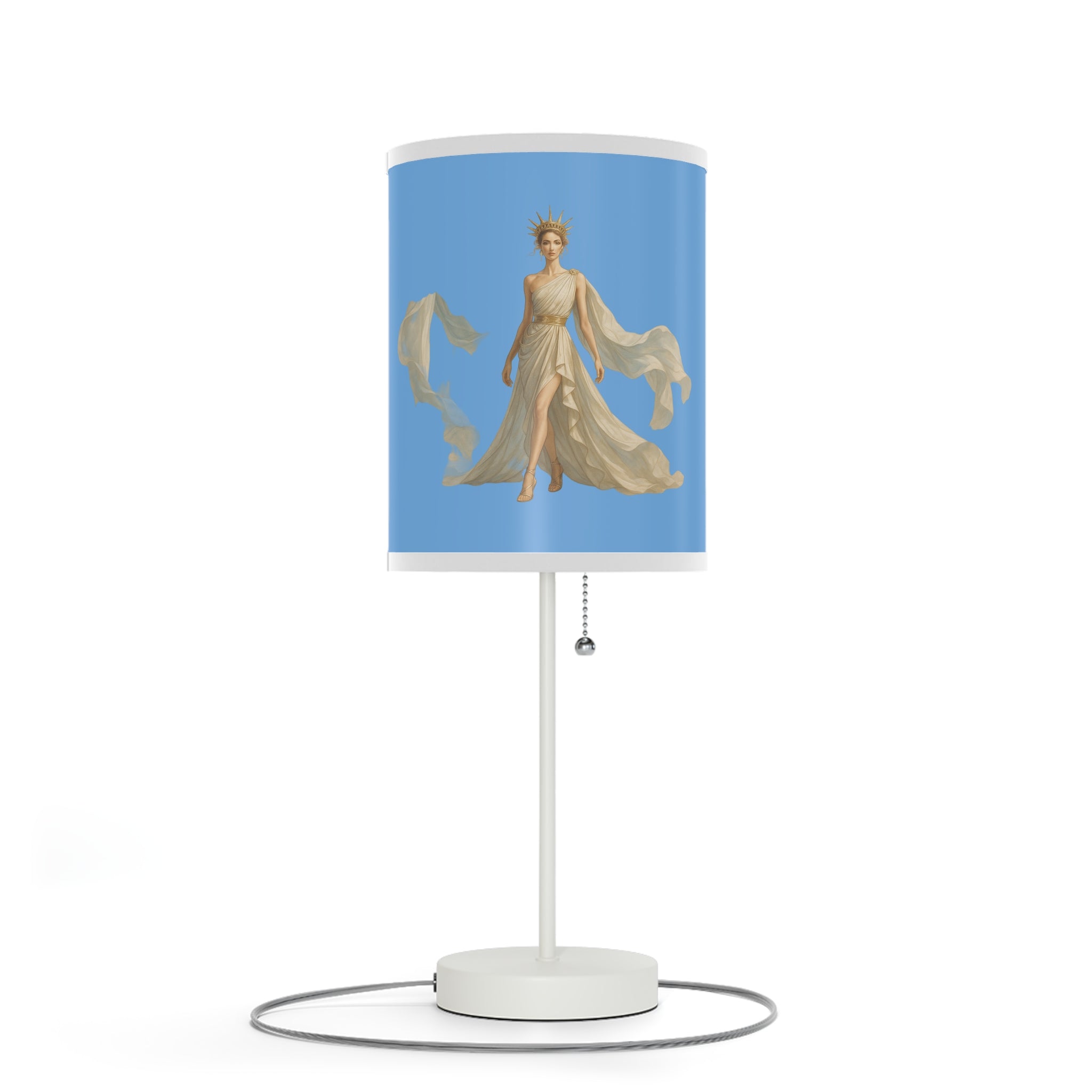 Venus Liberty Hand-Painted Decorative Lamp – Unique Boho Nightstand & Home Accent Lighting