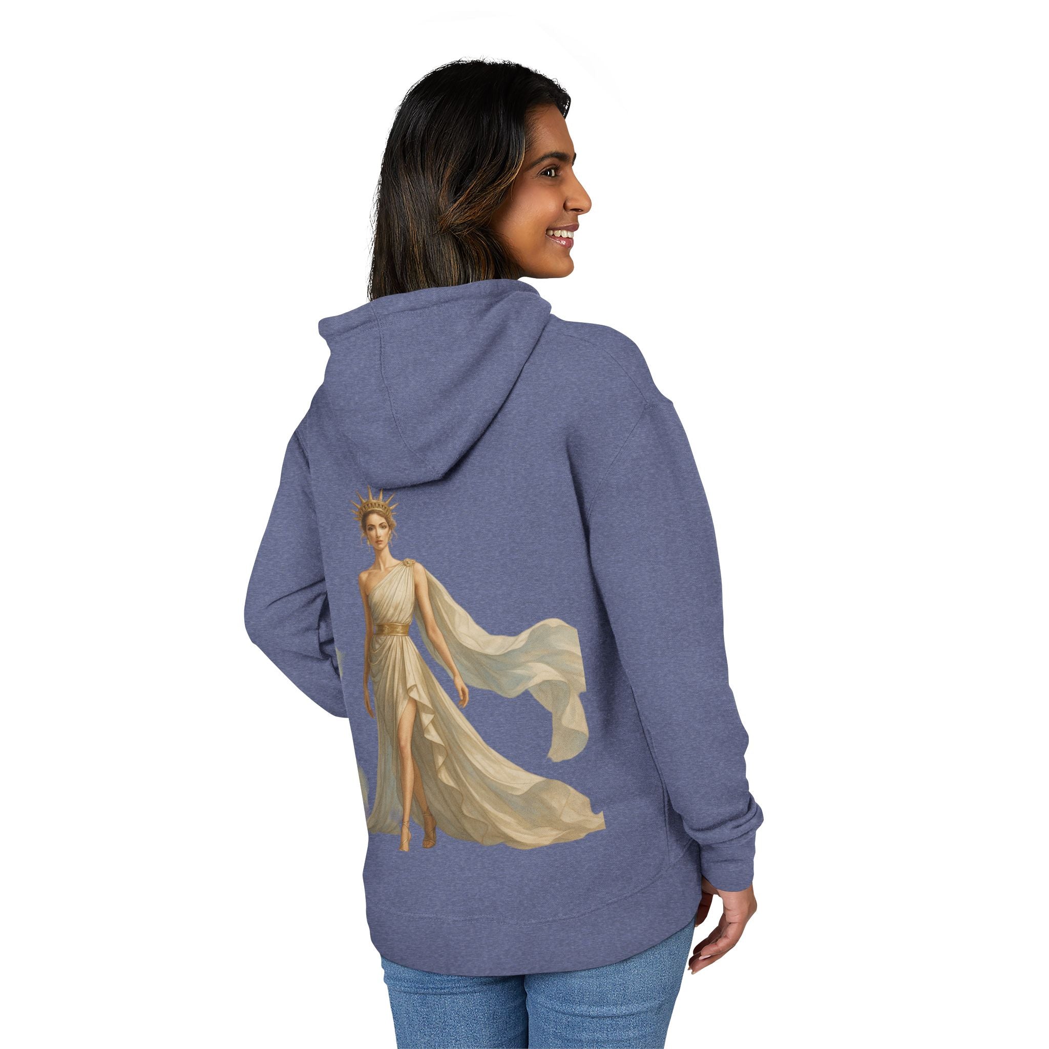 Elegant Women's Hoodie with Venus Liberty Design