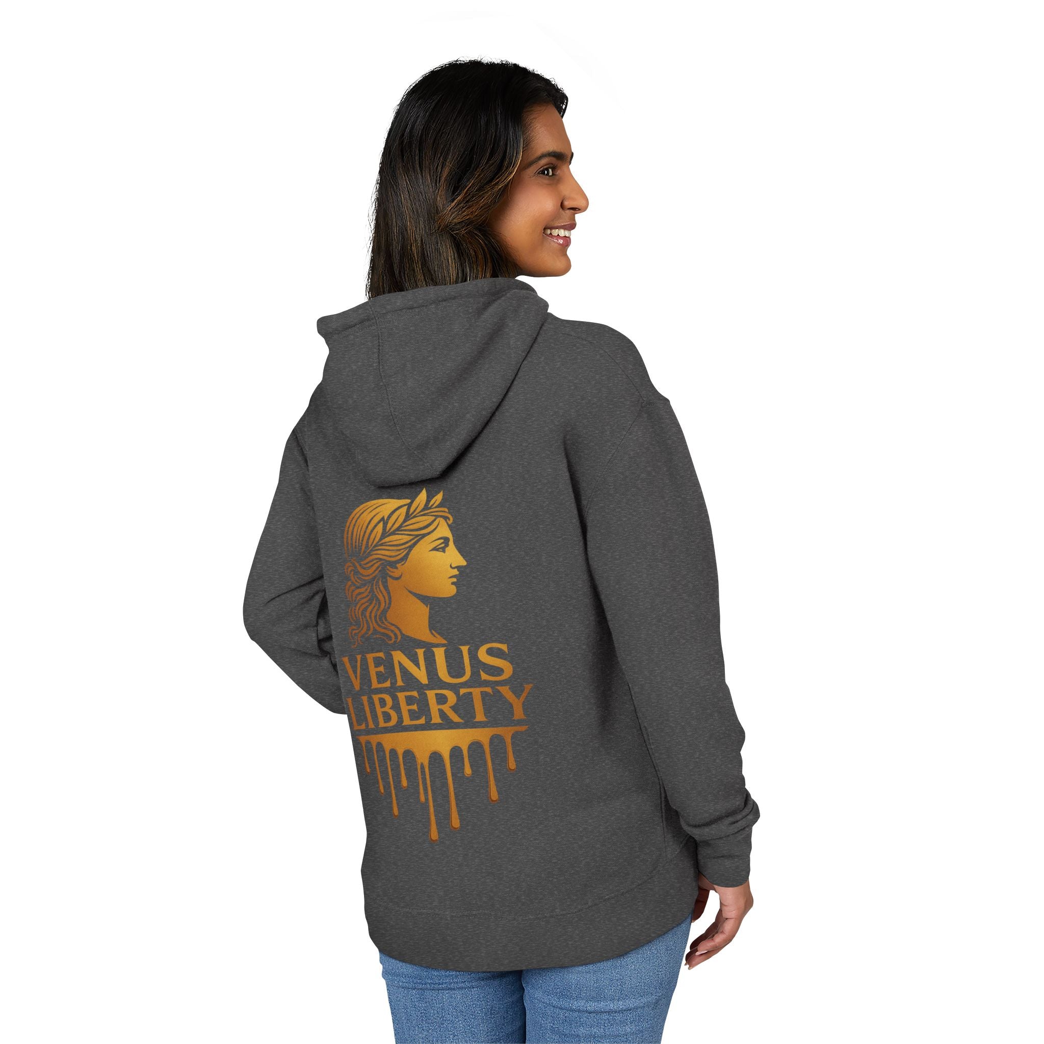 Elegant Women's Hoodie with Venus Liberty Design