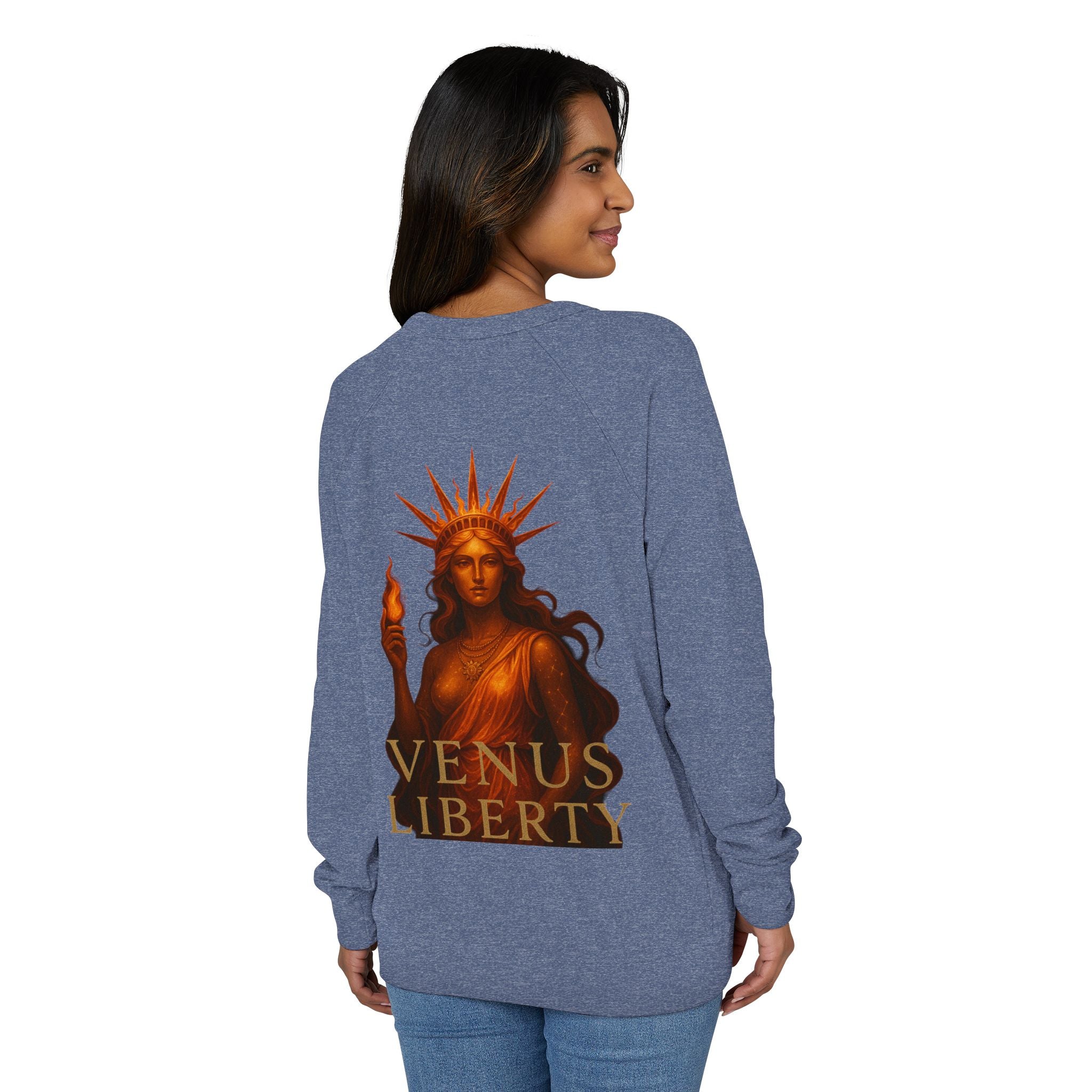 Statue of  Venus Liberty Crewneck Sweatshirt, Cozy Sweatshirt
