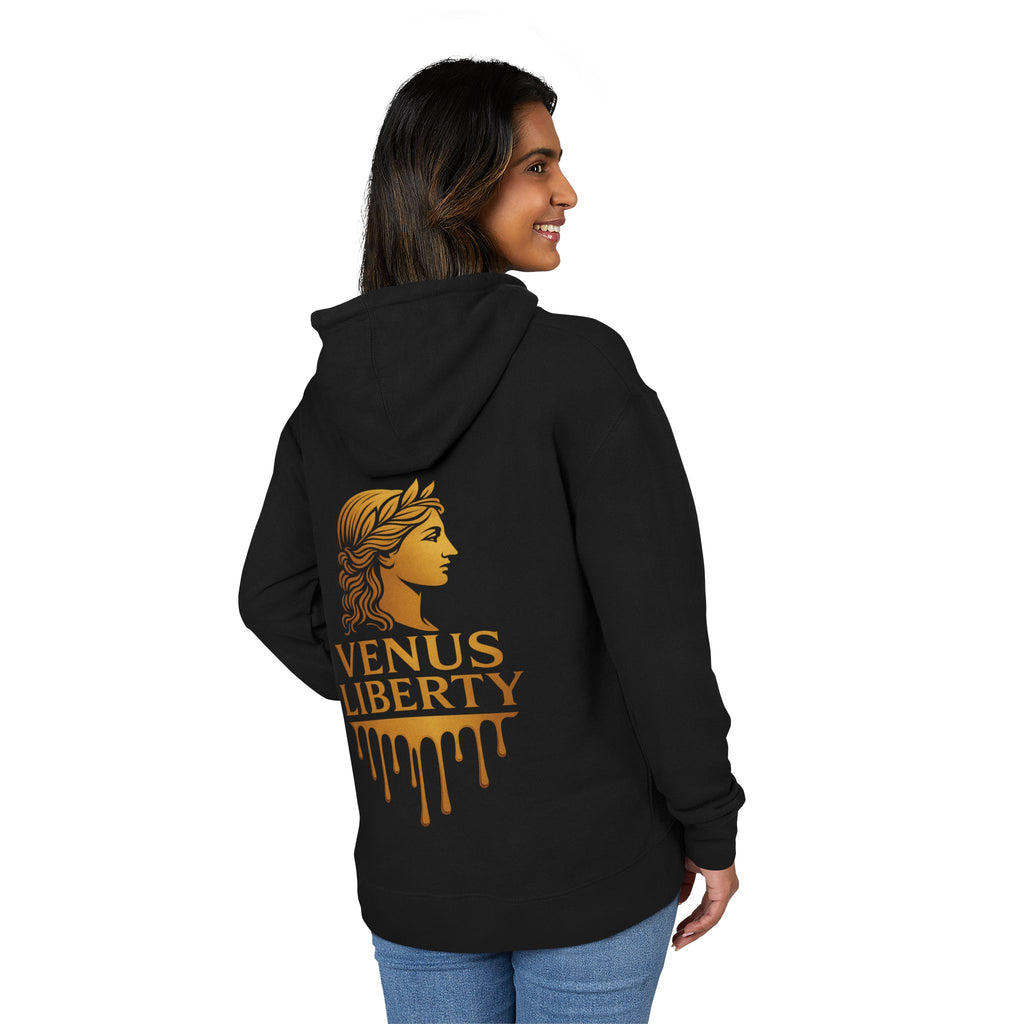 Elegant Women's Hoodie with Venus Liberty Design
