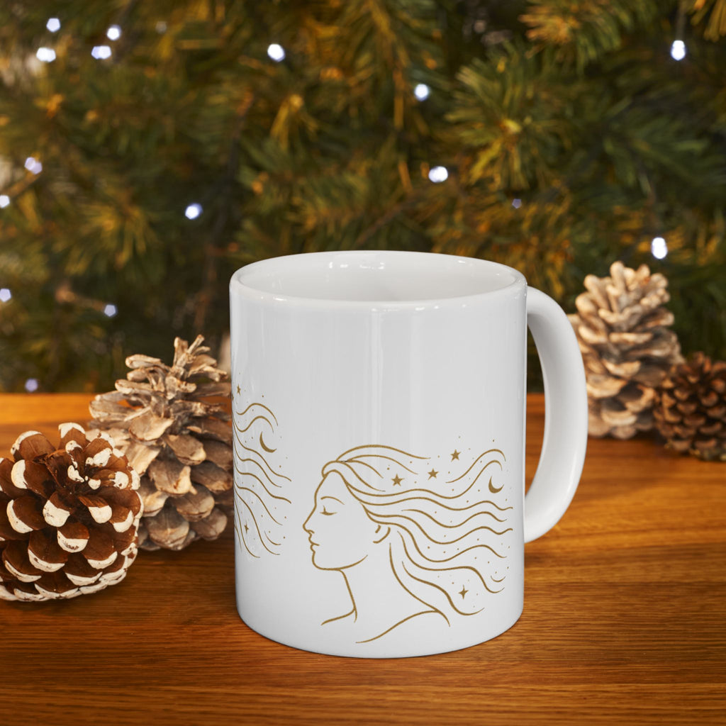 Venus Liberty Celestial Goddess Ceramic Mug