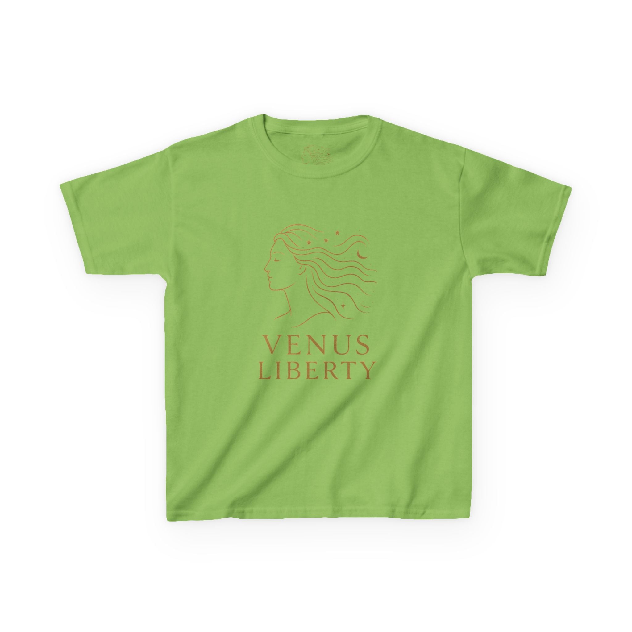 Venus Liberty Kids Tee | Cool Graphic Cotton Shirt for Kids | Great for Birthdays, Celebrations, Gifts, Casual Outfits, Summer Wear