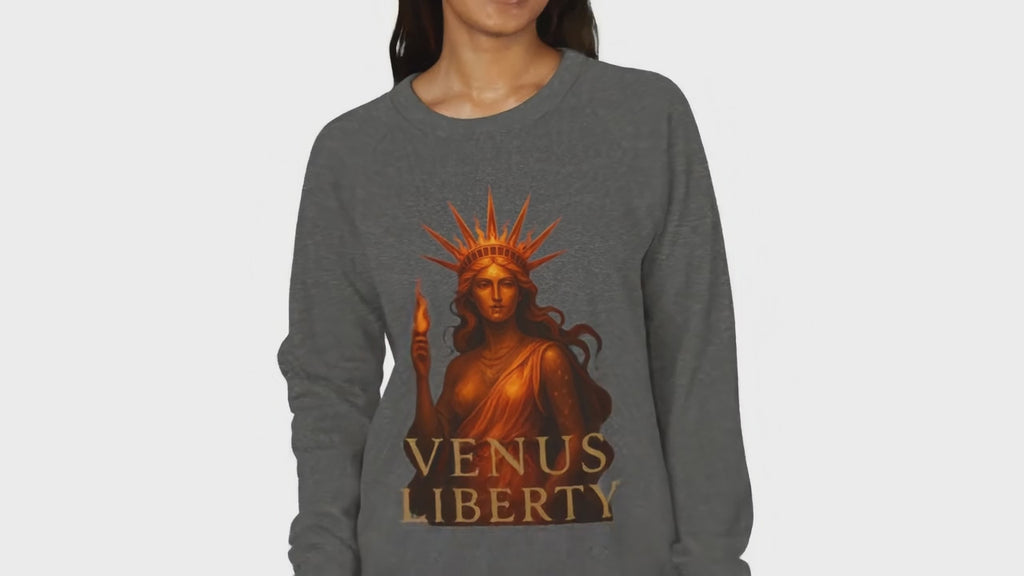 Statue of Venus Liberty Crewneck Sweater